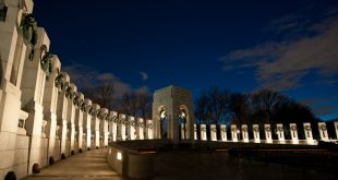 World War II Memorial at Night