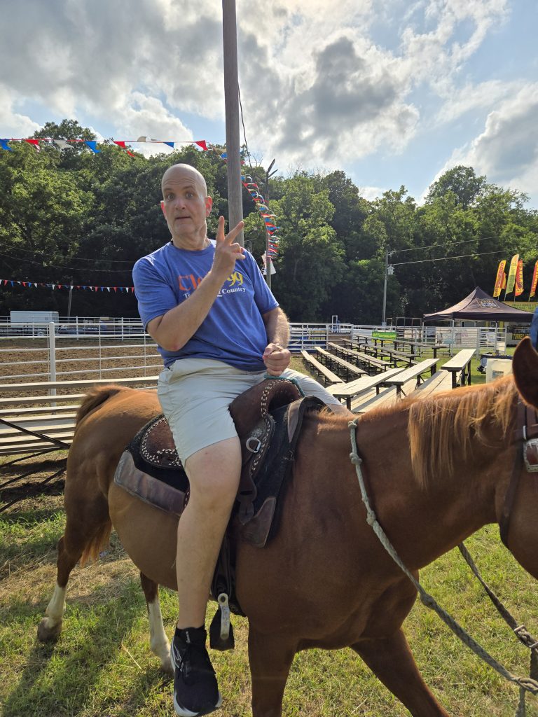 scotty on a horse